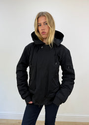 extra extra large black emporio armani coat