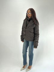 WINTER FAVORITEN | mittelbrauner alter zara-Puffermantel