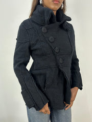 BEST PICKS | small black fitted jacket with asymmetric buttons