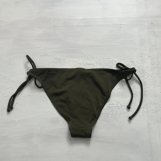 PALM BEACH DROP | small khaki tie side bikini bottoms