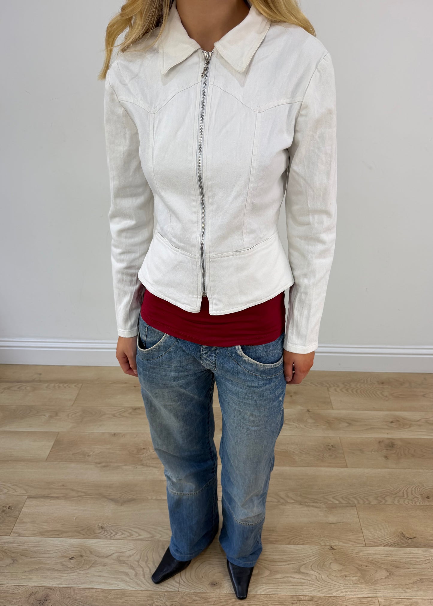 small white light jacket