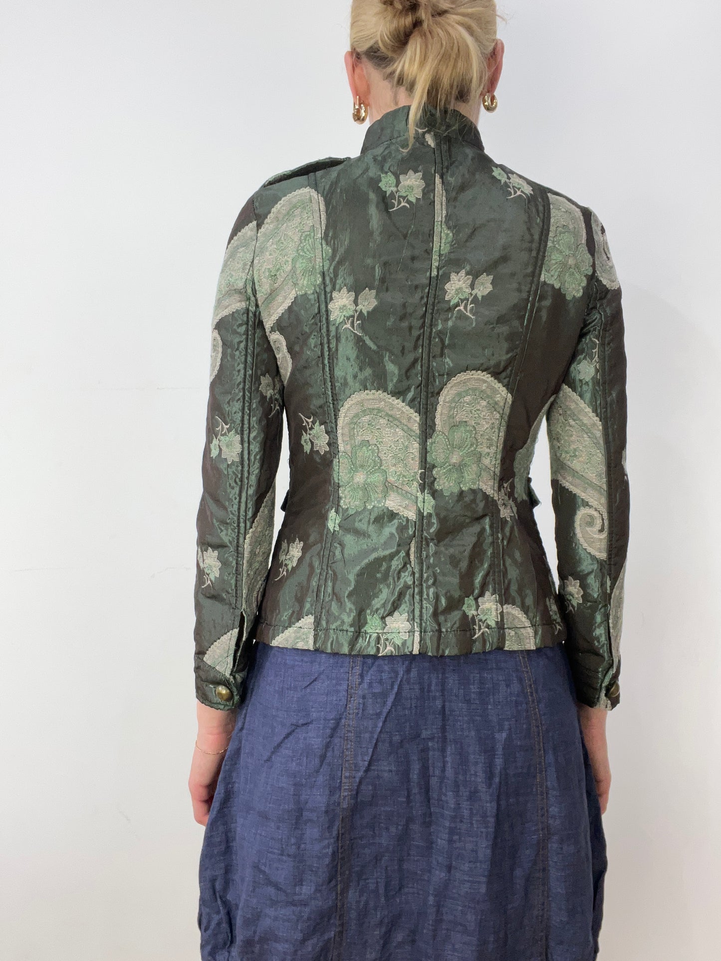 vintage edit thirty | extra small green pea style coat