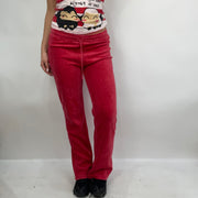 STUDIO FAVES | kleine pinke Velour Jogginghose