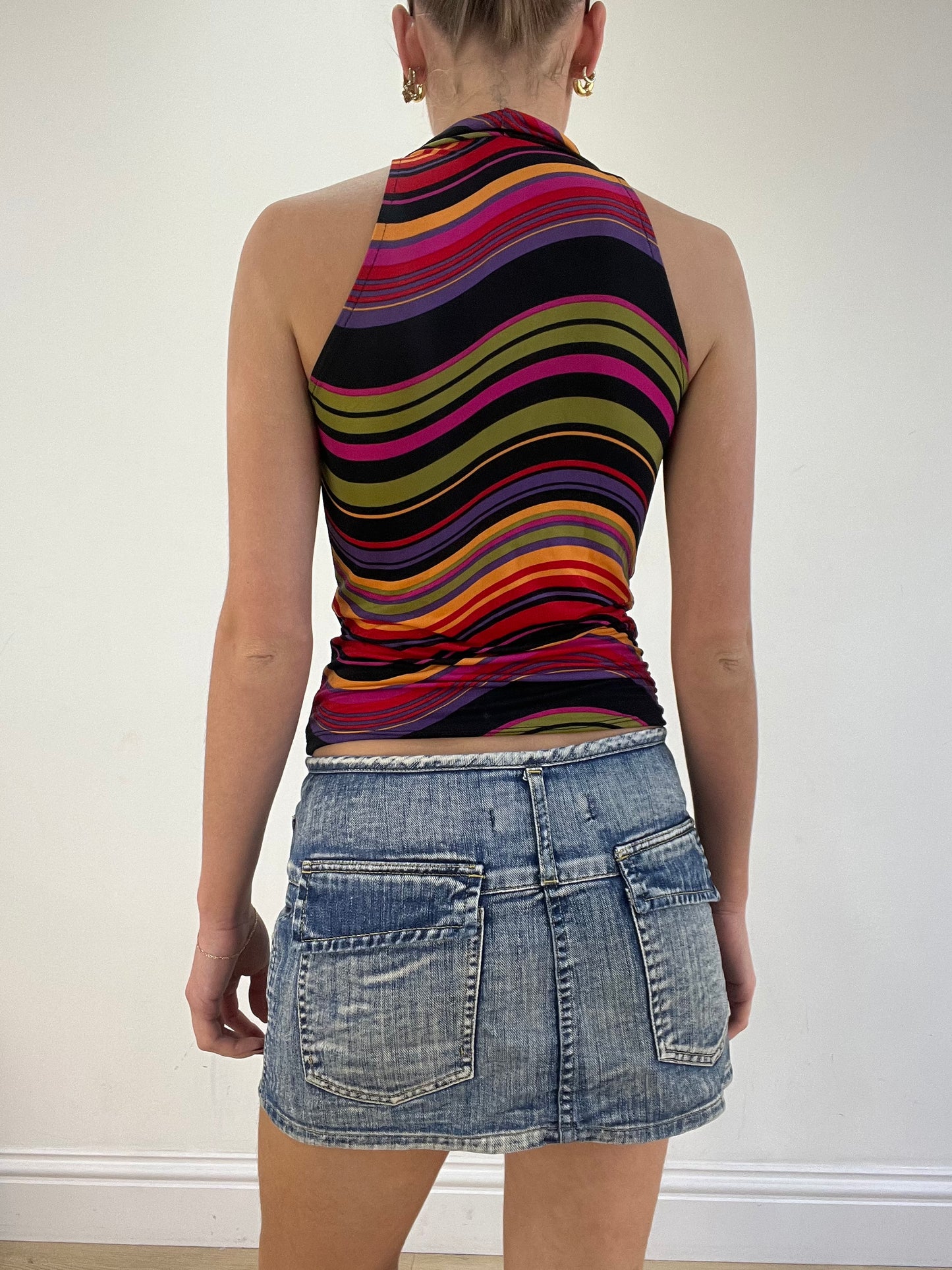 vintage edit sixteen | small multicoloured scoop neck top