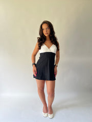 SATC drop | taille: S · couleur: noir + blanc · article: robe · détails: pois