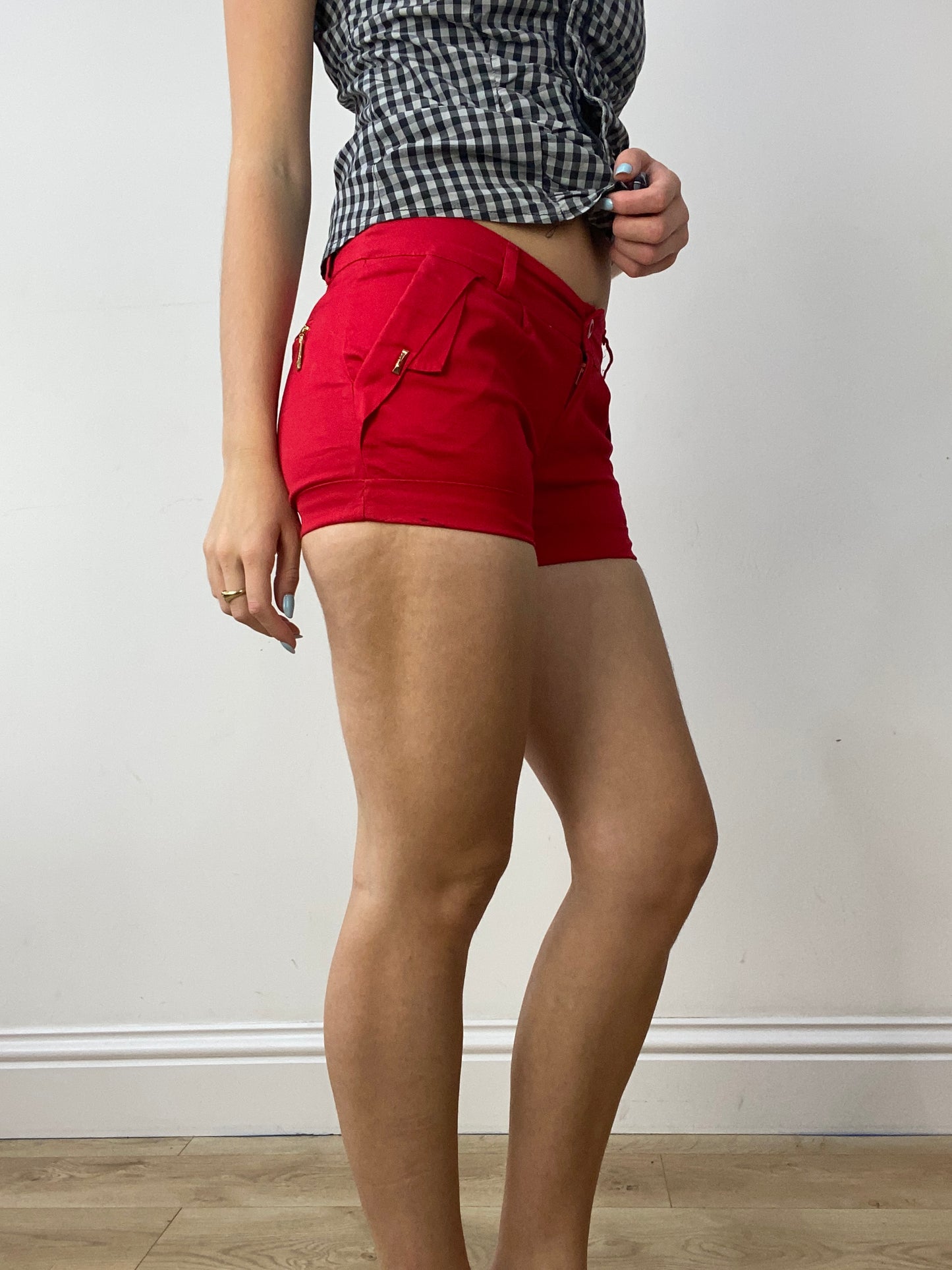 vintage edit thirty | extra small red mini shorts