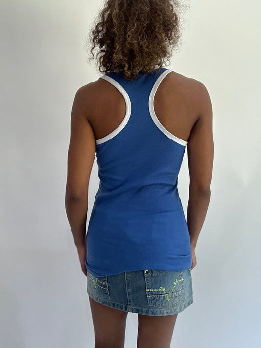 wag drop | medium blue italia cami top