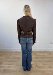 large brown blazer