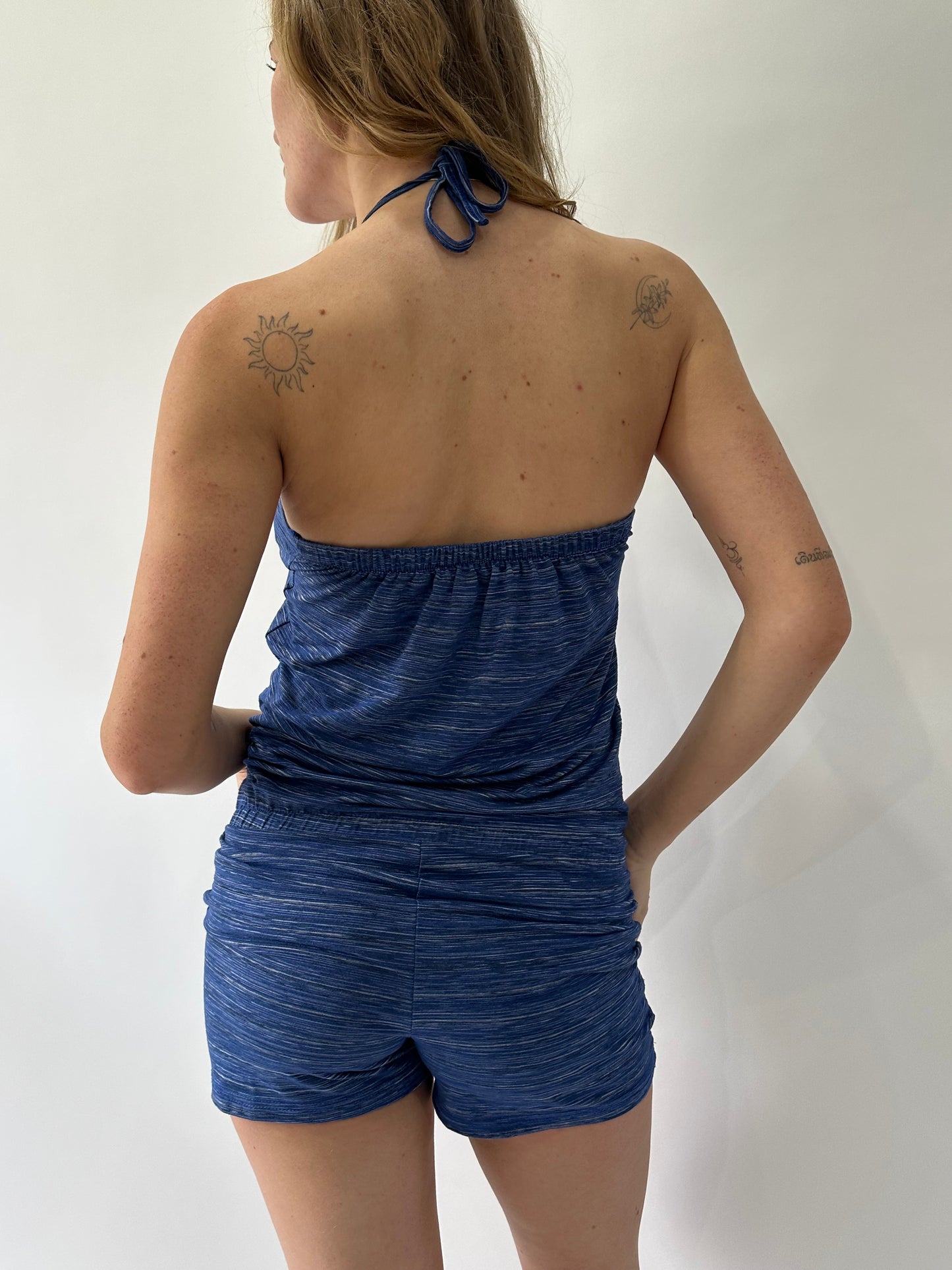 athleisure edit | small blue nike halterneck playsuit