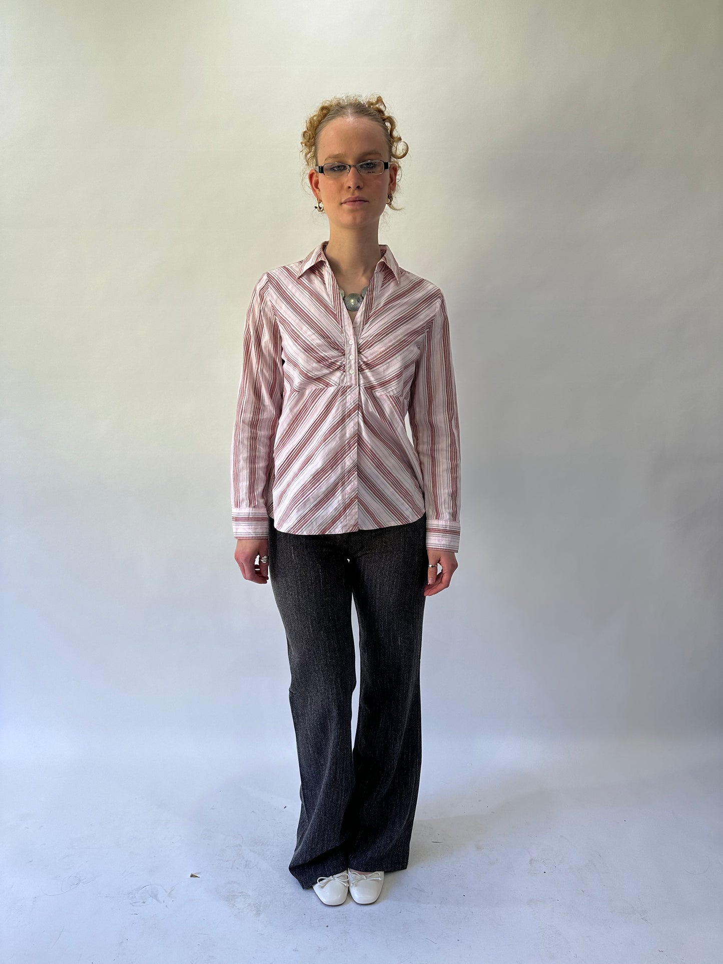 devil wears prada | small grey dotted fitted trousers