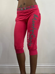 athleisure edit | extra small hot pink cropped joggers