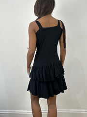 BEST PICKS | small black mini ruffle dress