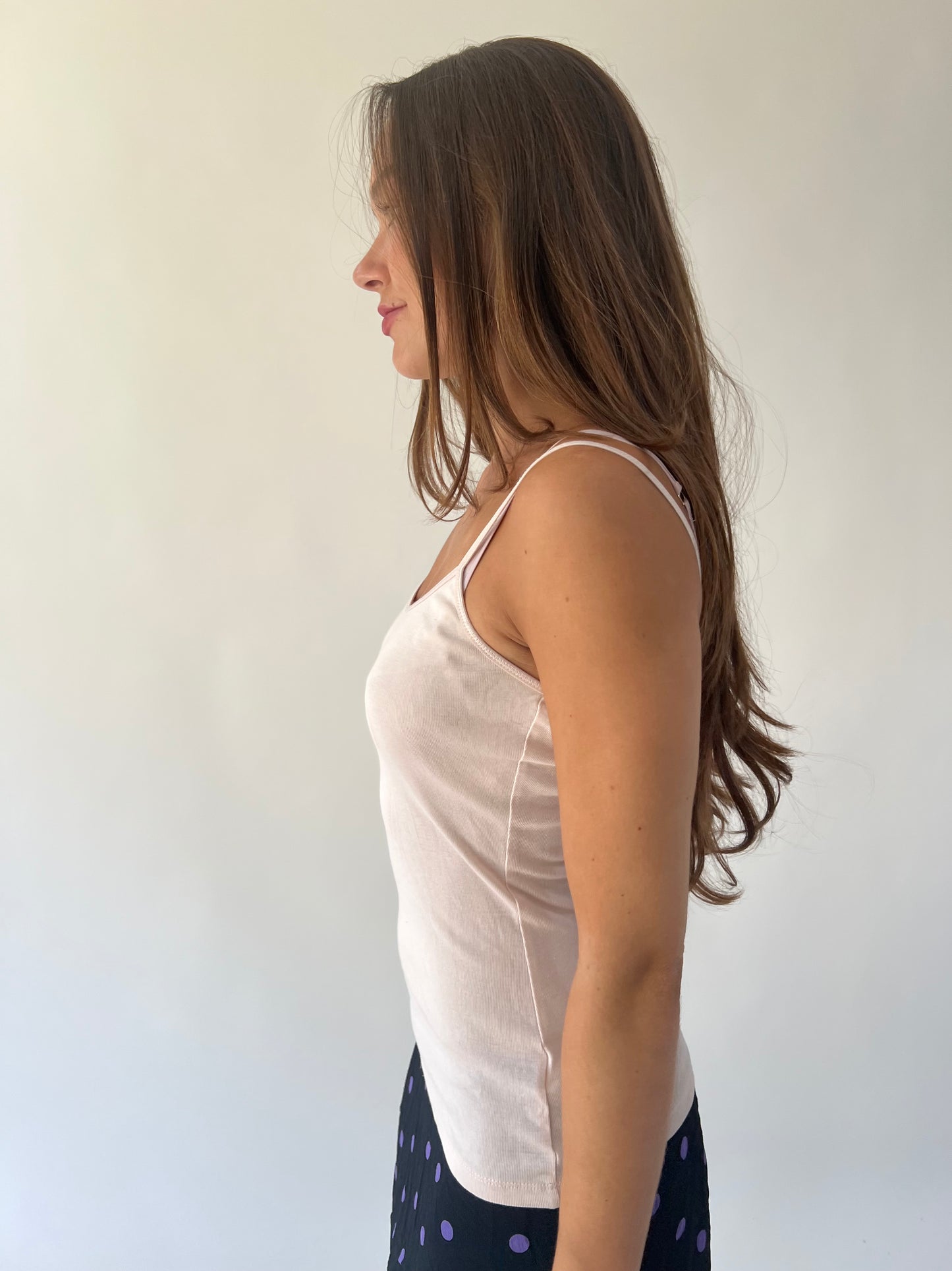 back to school drop | small white old label new look cami top