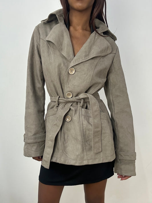 BEST PICKS | small brown suede style button up jacket