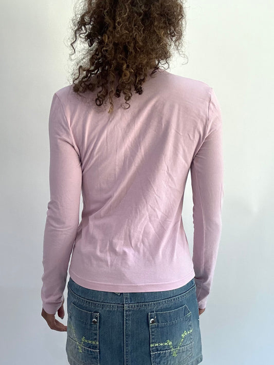 wag drop | small pink liu jeans long sleeve top
