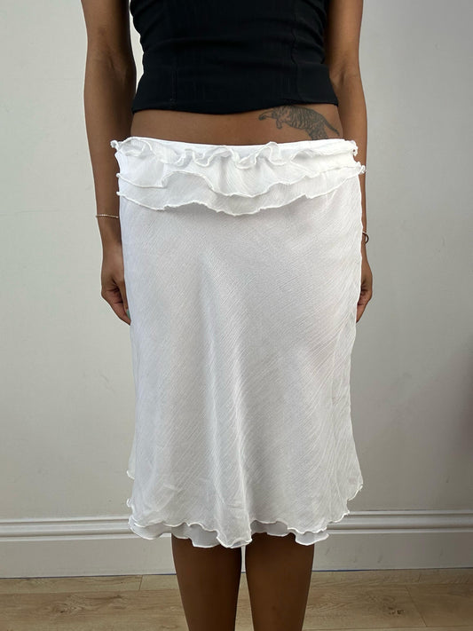 #427 SAMPLE SALE | small white natalia skirt