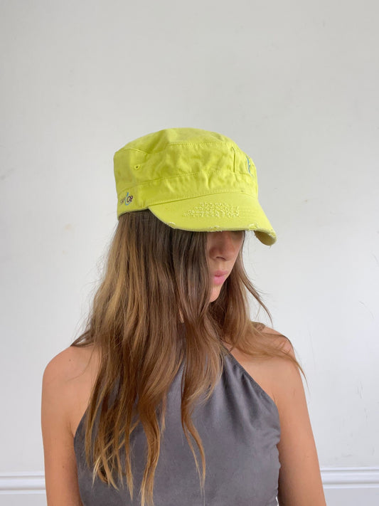 vintage edit twenty-six | yellow cargo style cap