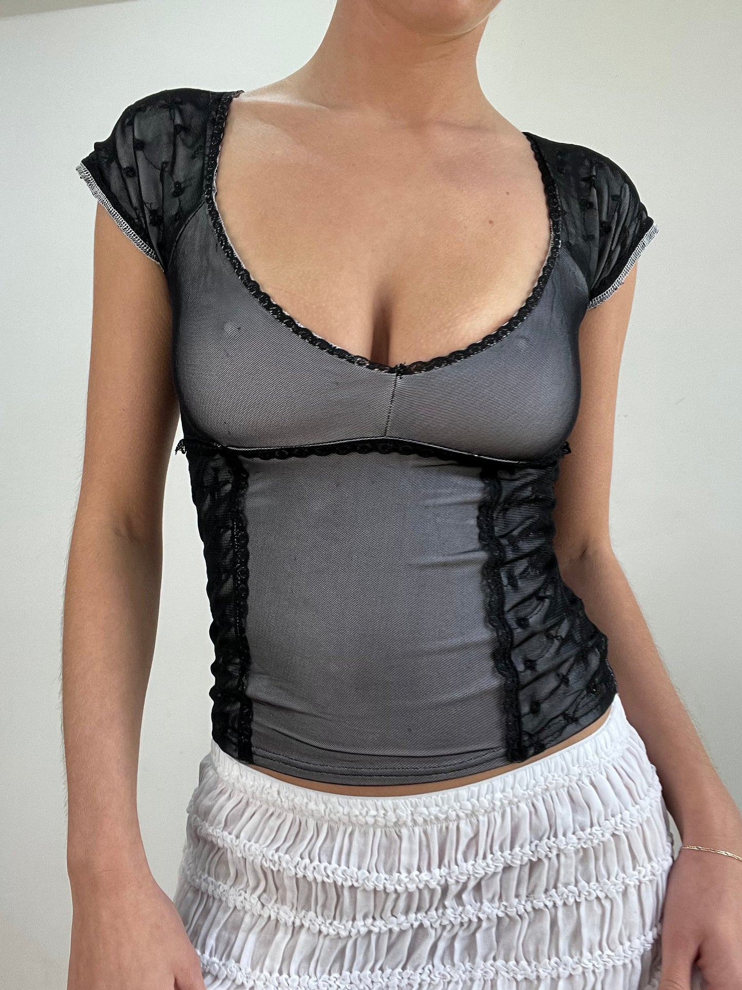 #317 SAMPLE SALE | extra small black maria top