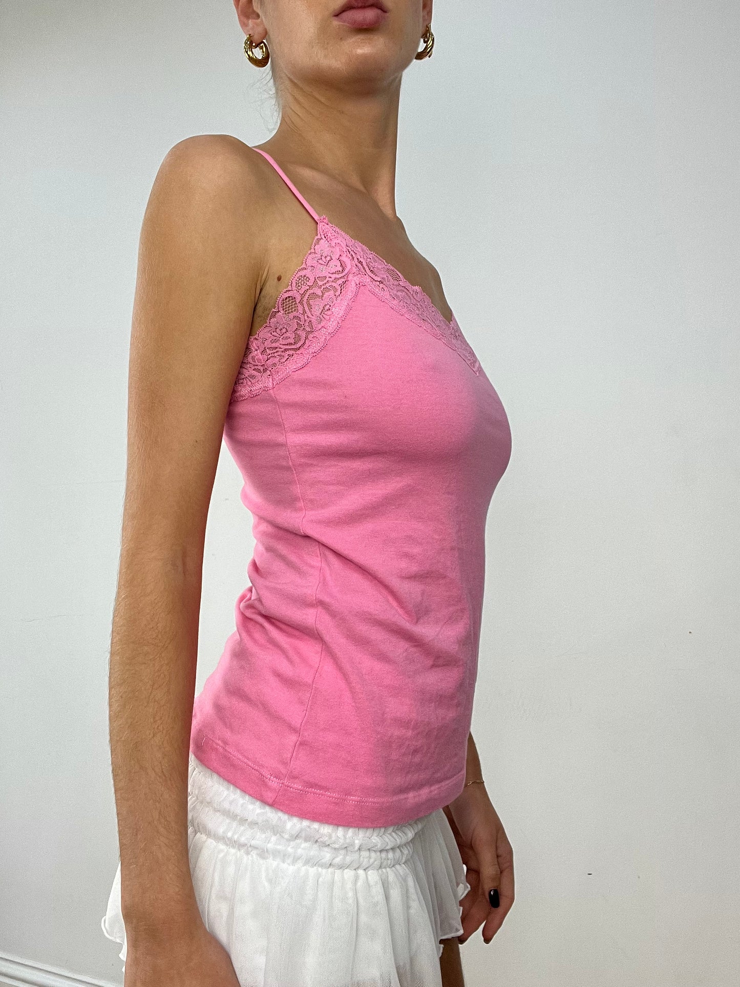 BALLETCORE | small pink lace cami