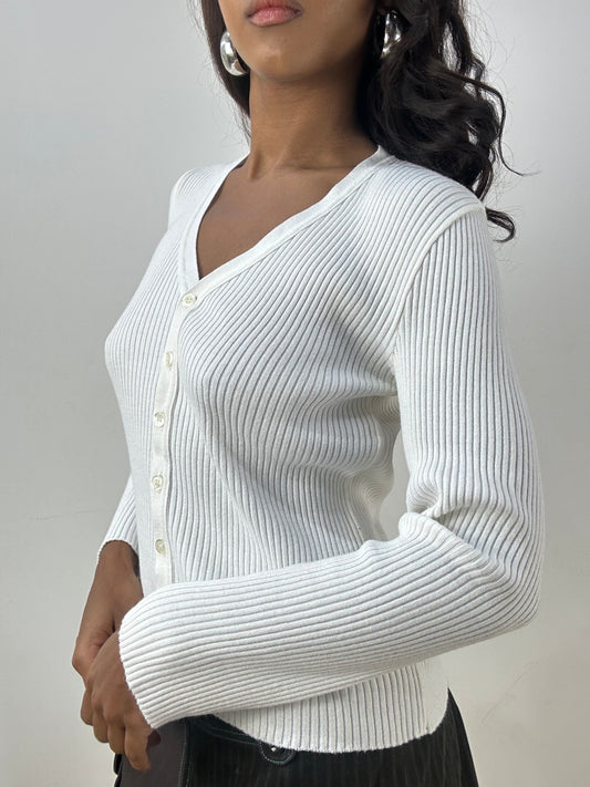 BEST PICKS | small white kookai ribbed cardigan