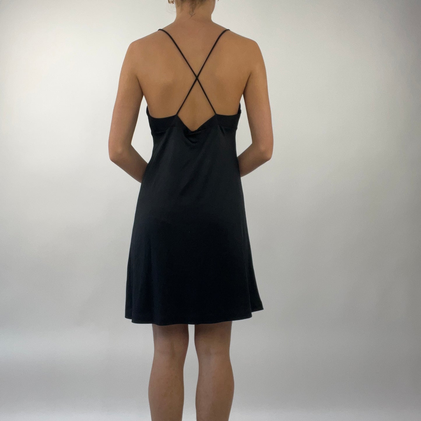 💻PROM SEASON DROP | medium dkny black slip dress