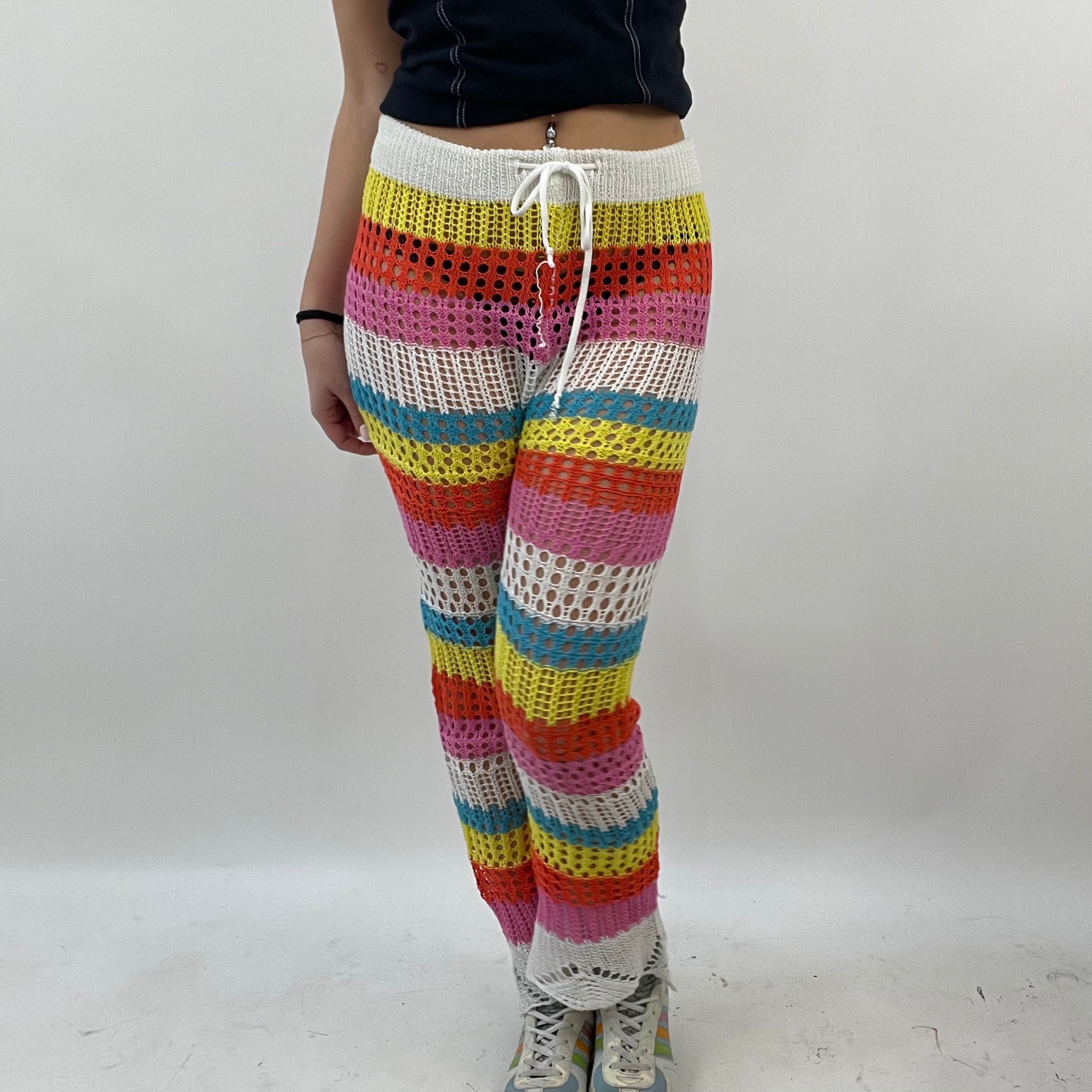 BEST PICKS | small multicoloured crochet trousers