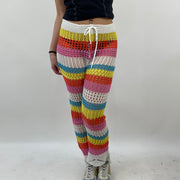 💻BEST PICKS | small multicoloured crochet trousers