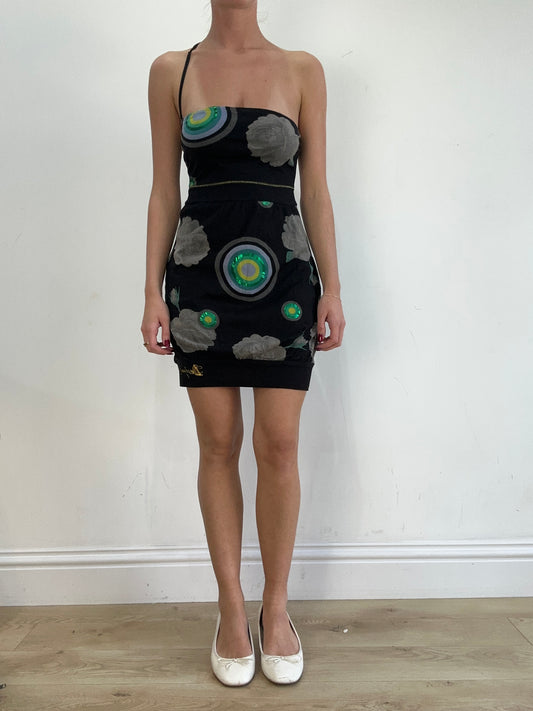 vintage edit sixteen | small desigual floral one strap mini dress