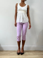 spring edit | small white fitted top