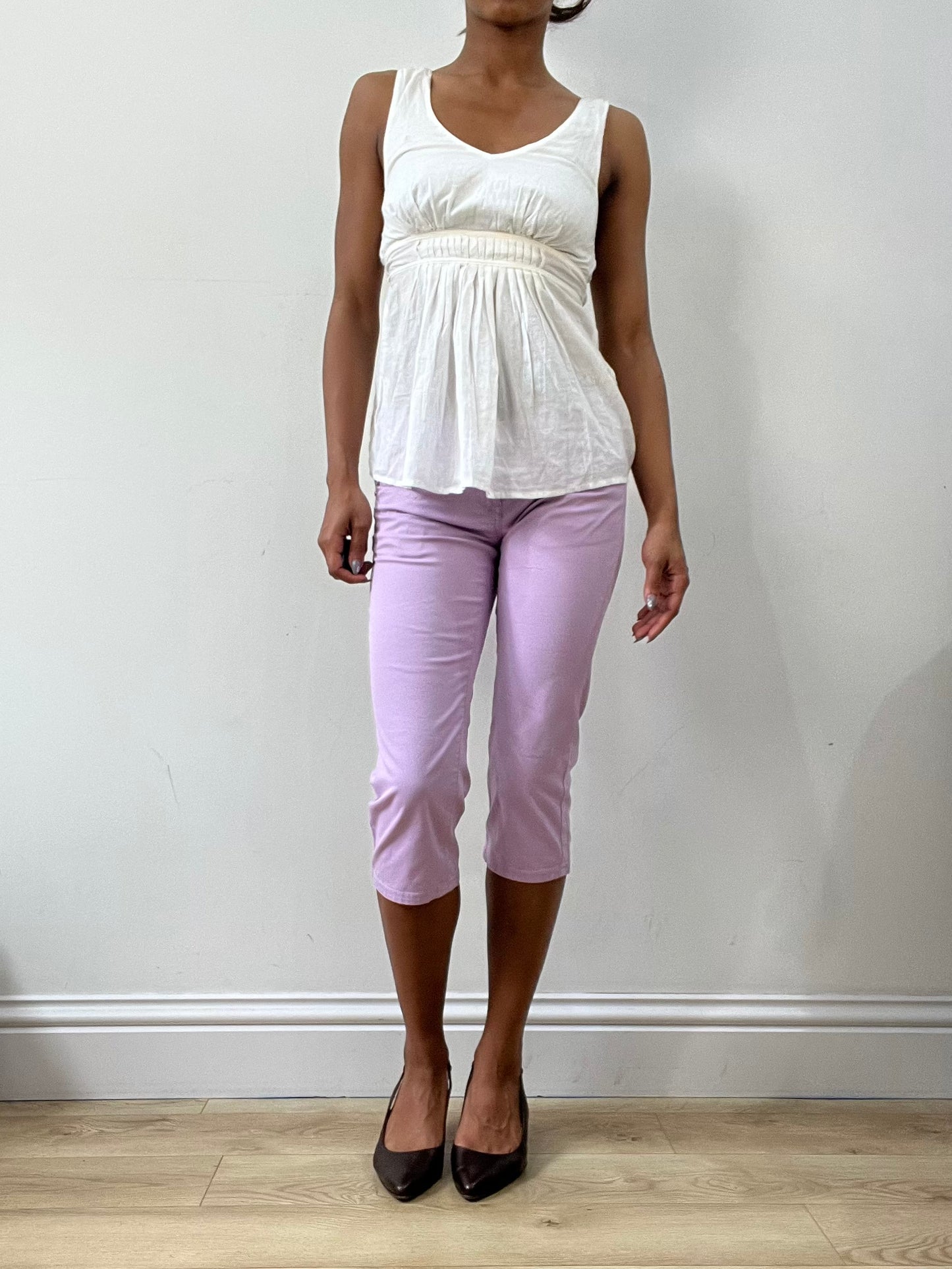 spring edit | small white fitted top