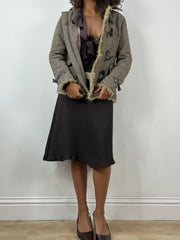 vintage edit thirty-four | small brown tweed style jacket