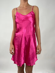 💚 TAYLOR SWIFT DROP | medium pink satin slip dress