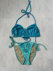 midsummer edit | Sete de diamante bikini sequin azul