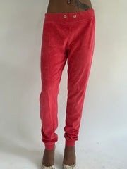 euro trash | medium red juicy couture tracksuit bottoms