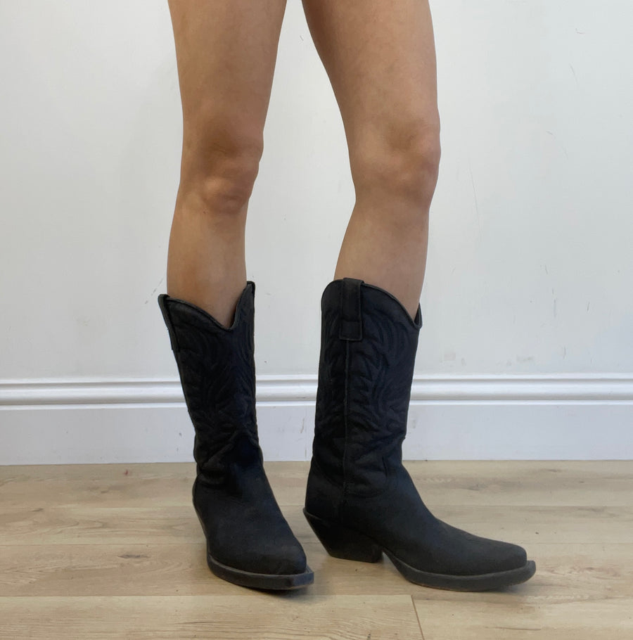 ⭐️💻BEST PICKS | couleur: noir · matière: cuir · article: bottes · détails: style western + uk 5