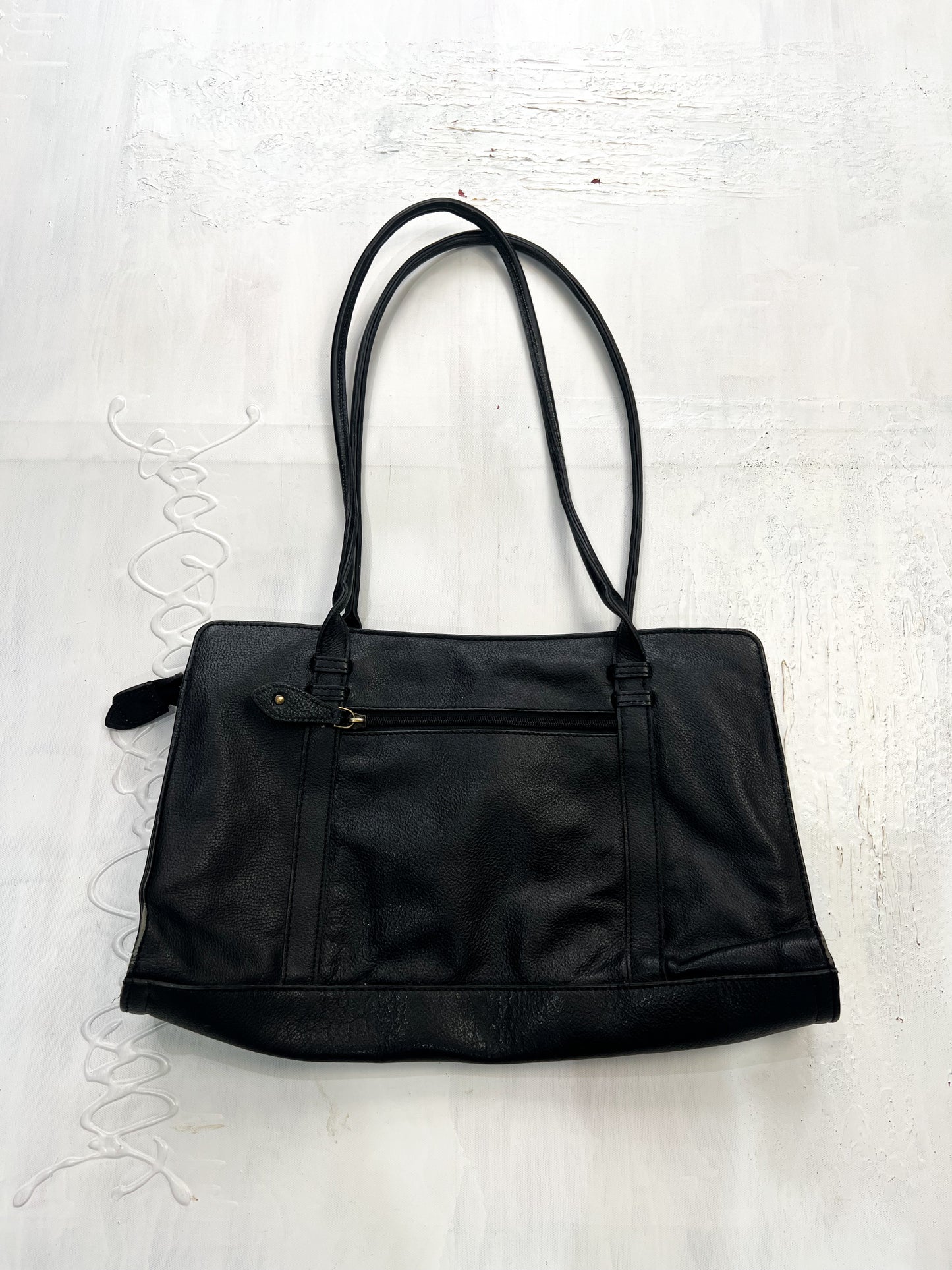 gilmore girls | black long handle shoulder bag