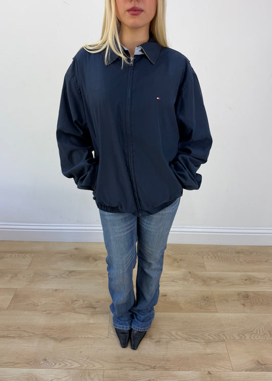 small tommy hilfiger navy harrington jacket