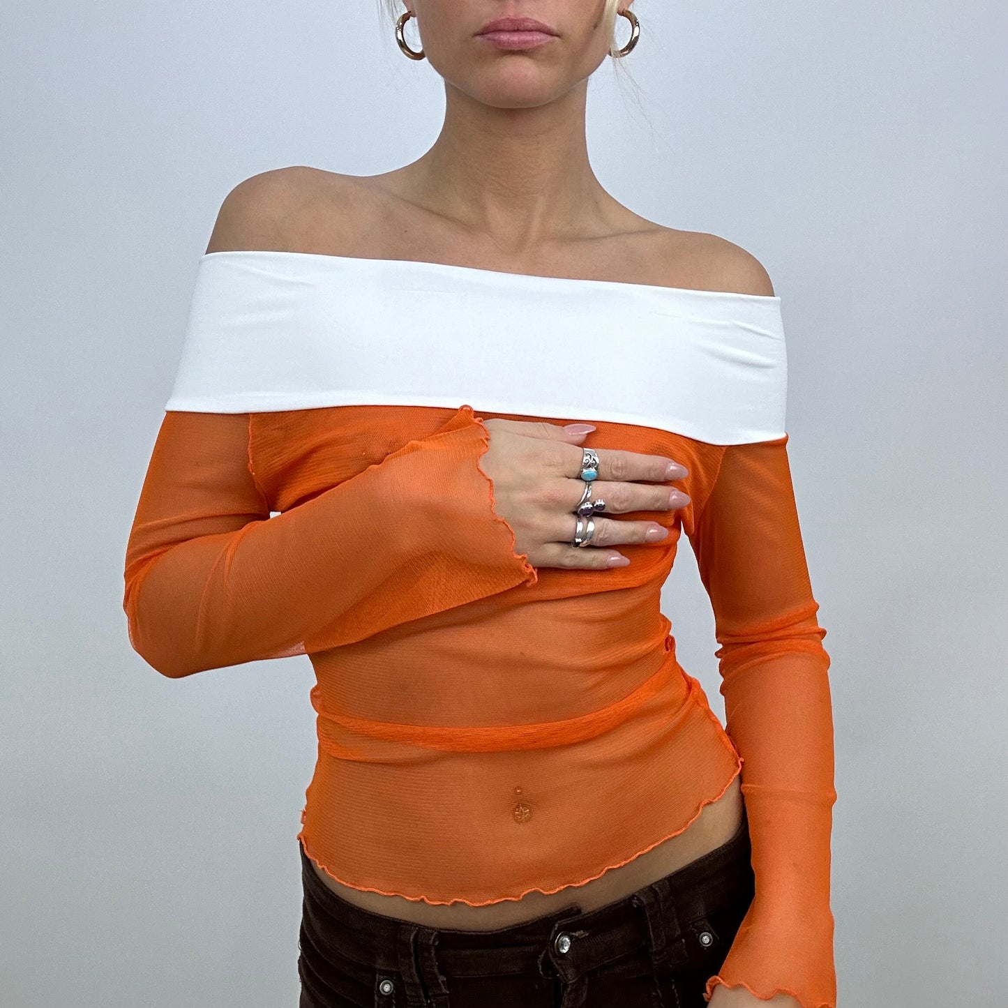 #53 SAMPLE SALE | one size long sleeve orange mila