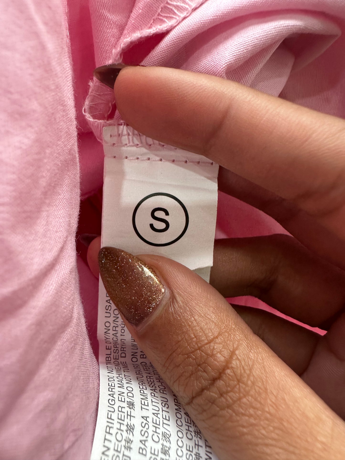 LFW edit | small pink halterneck button up shirt