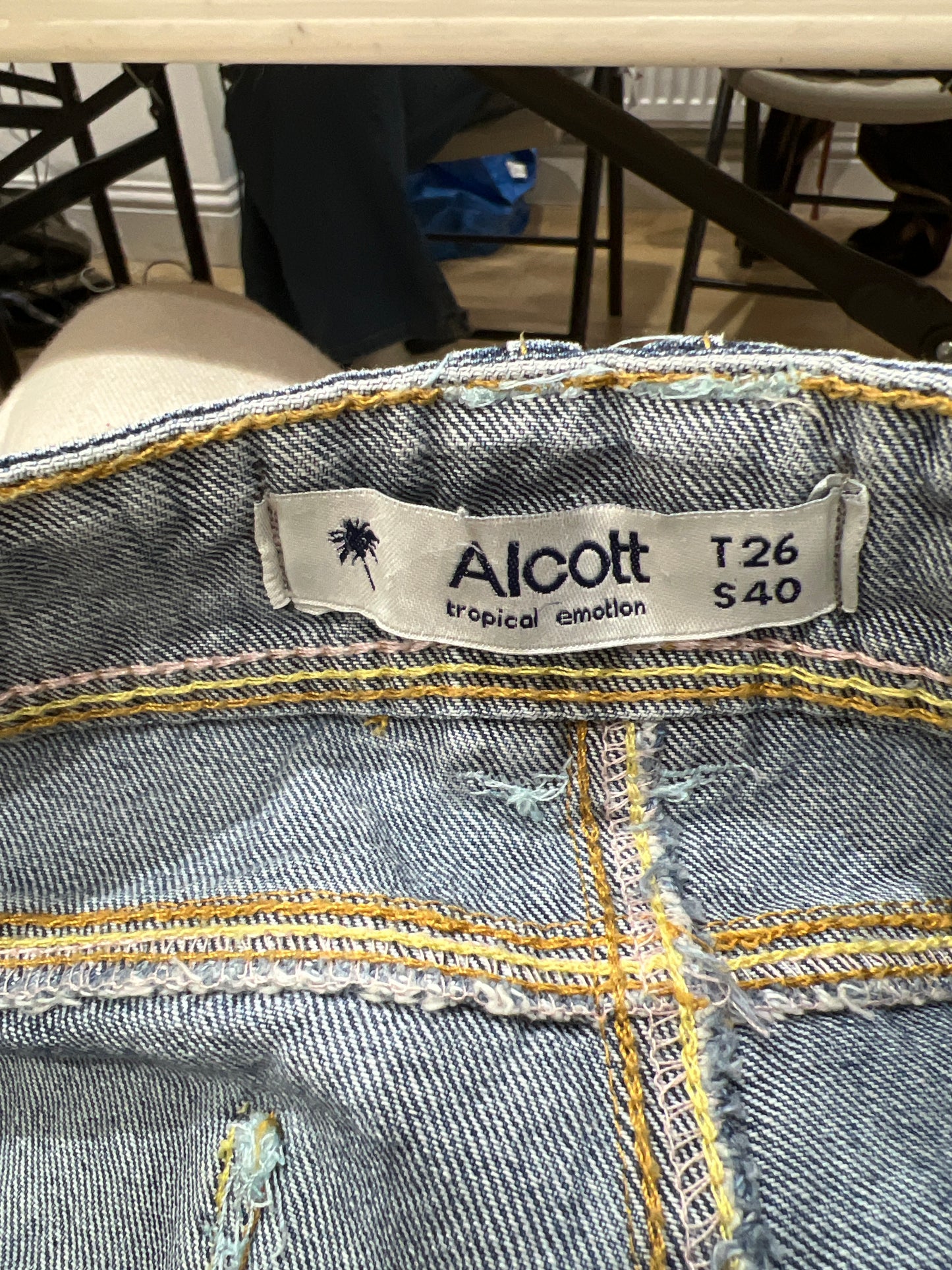 EUROS DROP | small denim mini shorts with distressing