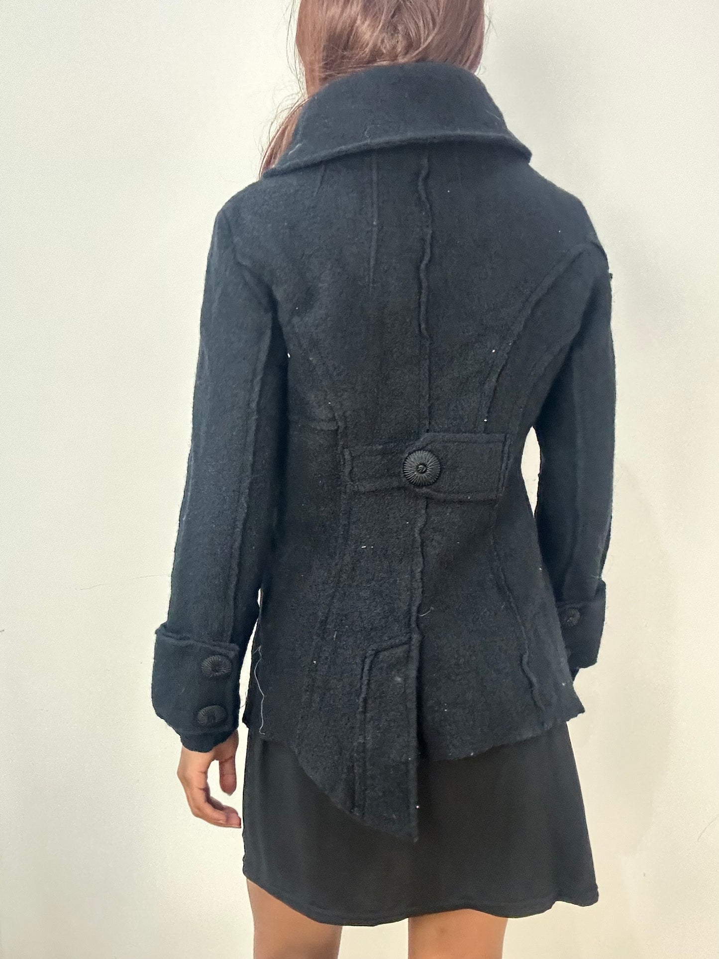 BEST PICKS | small black fitted jacket with asymmetric buttons