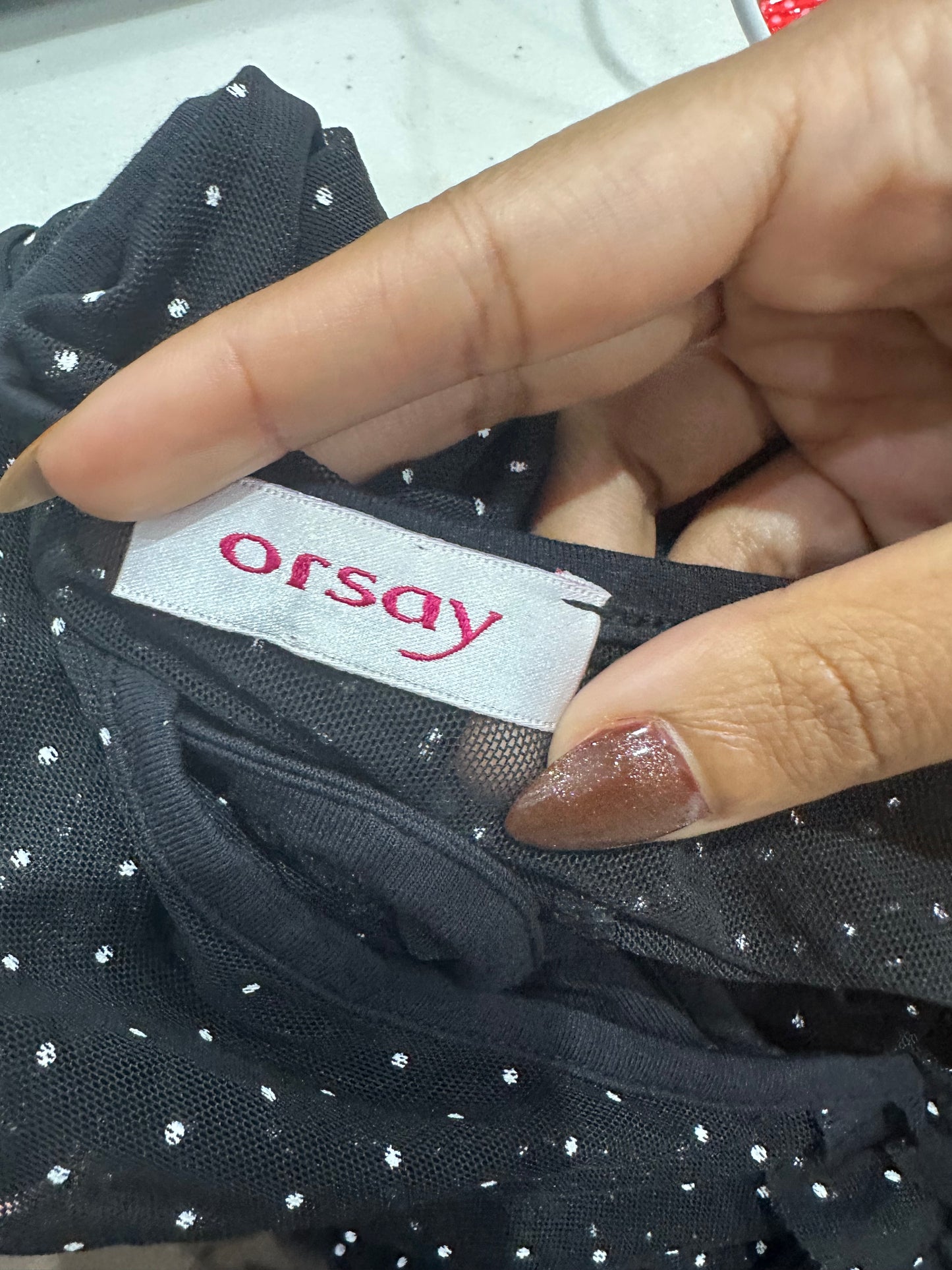 vintage edit thirty-six | small/medium black orsay layered top