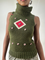 LFW edit | Um pouco mais de Khaki Verde miss sixty O vestido de turtleneck feminino