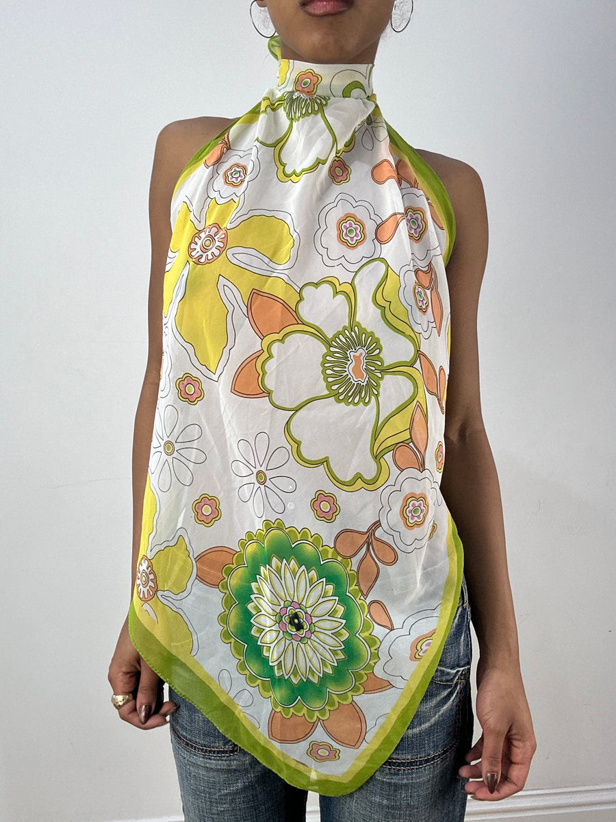 vintage edit thirty-six | taille: S · couleur: vert · article: écharpe