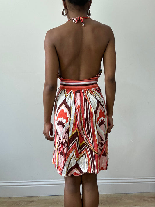 BEST PICKS | small pink and white pinko halterneck dress