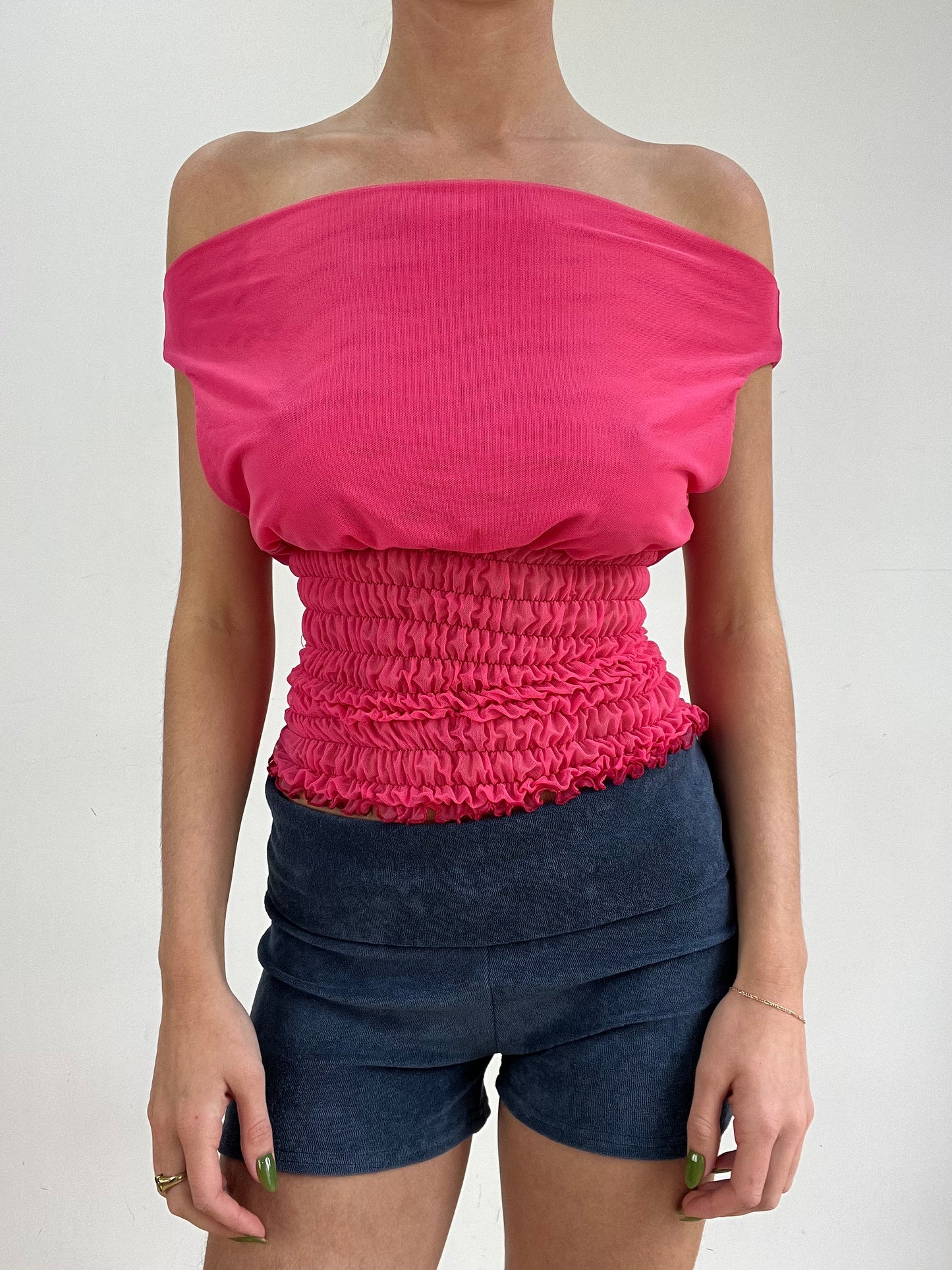 #315 SAMPLE SALE | small pink poppy top