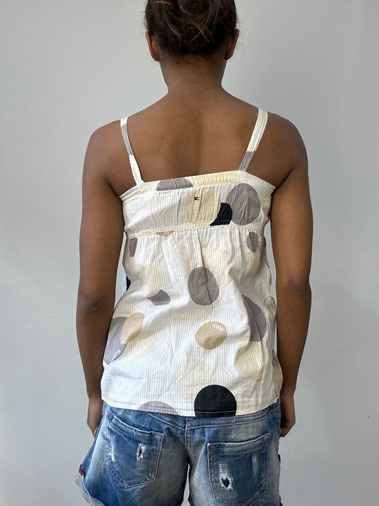 BEST PICKS | extra small white tommy hilfiger patterned cami top
