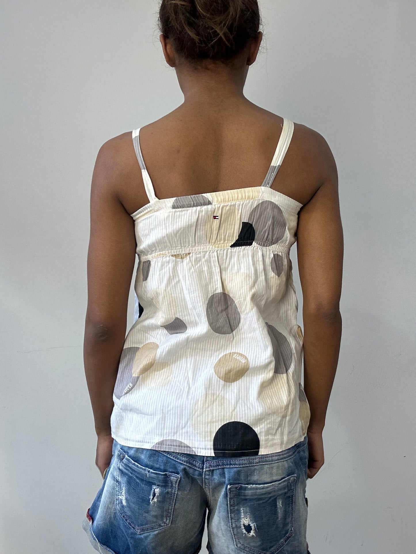 BEST PICKS | extra small white tommy hilfiger patterned cami top
