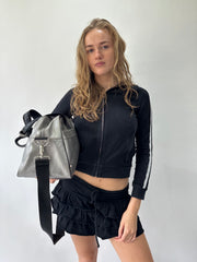 athleisure edit | silver grey paul frank duffle bag