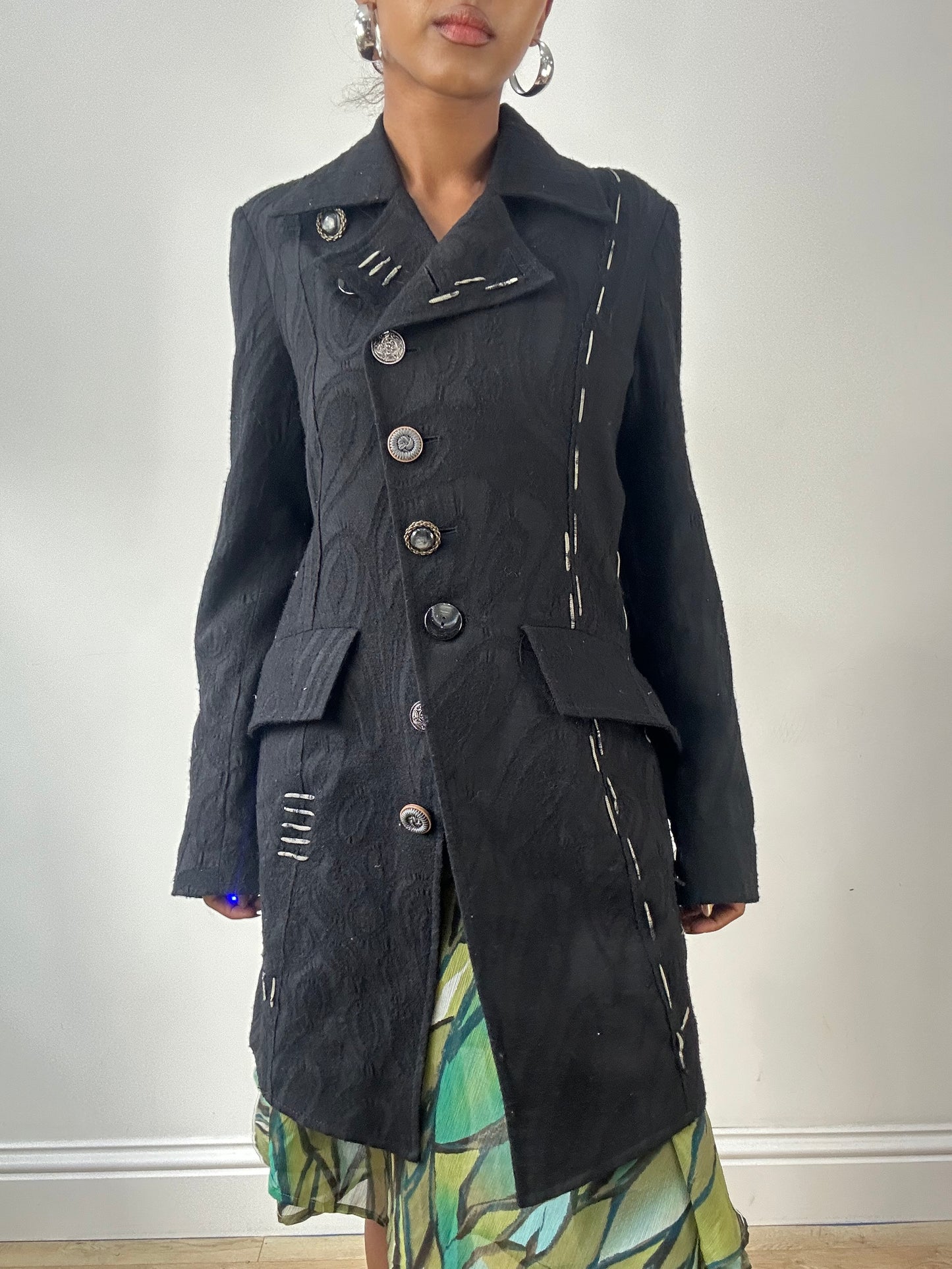 LFW edit | small black save the queen jacket